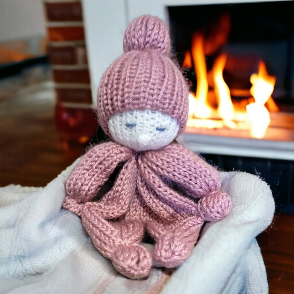 Handmade Crochet Kindness Doll for Toddler, Baby, Children| Snuggle Buddy | Pink